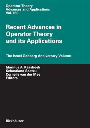 Bild des Verk�ufers f�r Recent Advances in Operator Theory and Its Applications zum Verkauf von moluna