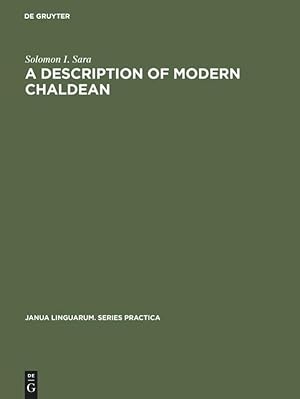 Seller image for A Description of Modern Chaldean for sale by moluna