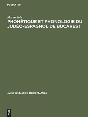 Bild des Verkufers fr Phontique et phonologie du judo-espagnol de Bucarest zum Verkauf von moluna