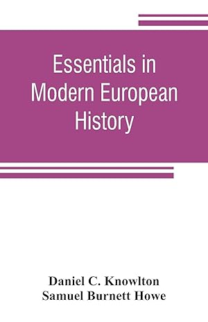 Seller image for Essentials in modern European history for sale by moluna