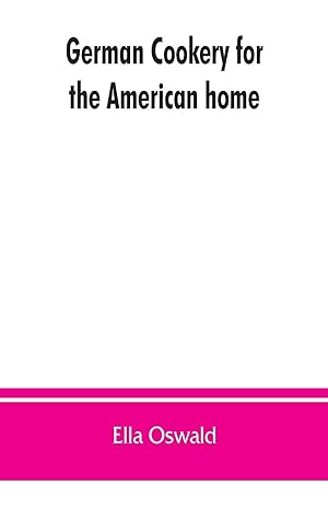 Seller image for German cookery for the American home for sale by moluna