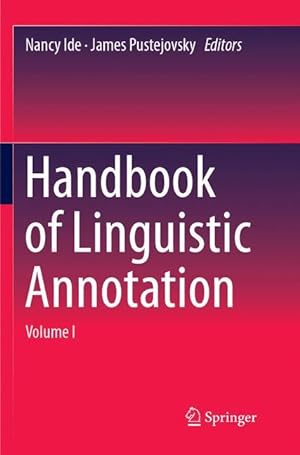 Imagen del vendedor de Handbook of Linguistic Annotation a la venta por moluna
