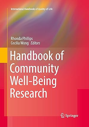 Bild des Verkufers fr Handbook of Community Well-Being Research zum Verkauf von moluna