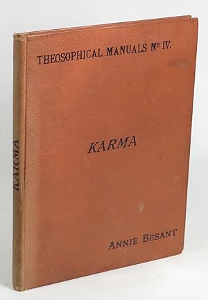 Karma. Theosophical Manuals. No. 4
