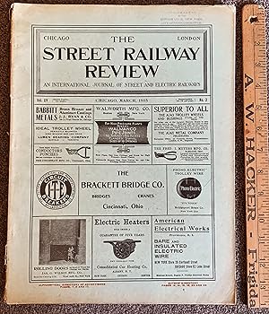 Seller image for The Street Railway Review; an International Journal of Street and Electric Railways Vol XV, No. 3: March 1905 for sale by DogStar Books