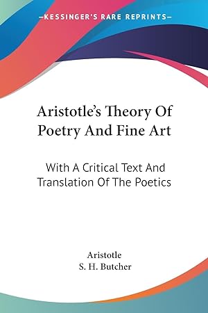 Bild des Verkufers fr Aristotle\ s Theory Of Poetry And Fine Art zum Verkauf von moluna