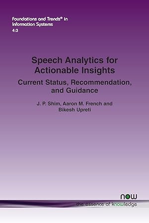 Seller image for Speech Analytics for Actionable Insights for sale by moluna