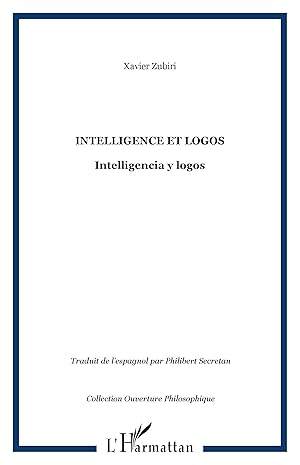 Bild des Verkufers fr Intelligence et logos zum Verkauf von moluna