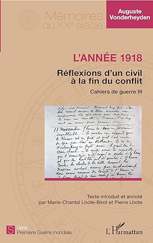 Seller image for L\ anne 1918 - Rflexions d\ un civil  la fin du conflit for sale by moluna