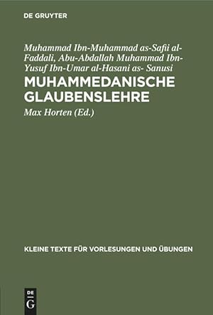 Seller image for Muhammedanische Glaubenslehre for sale by moluna