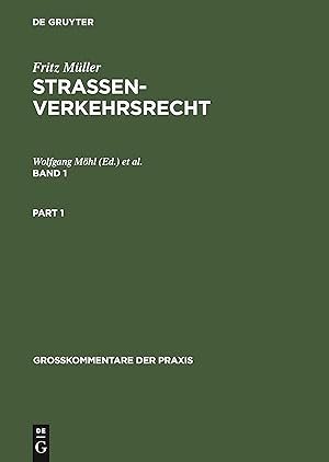 Seller image for Fritz Mller: Strassenverkehrsrecht. Band 1 for sale by moluna