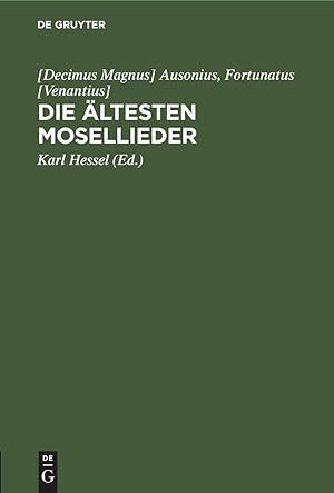 Seller image for Die aeltesten Mosellieder for sale by moluna