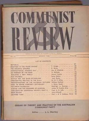 Communist Review: Organ of Theory and Practice of the Australian Communist Party, 1946, Six Issues