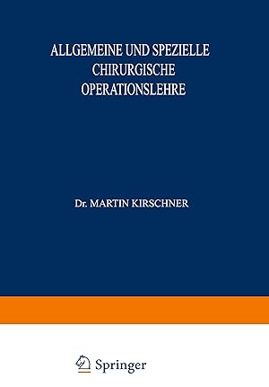 Seller image for Allgemeine und Spezielle Chirurgische Operationslehre for sale by moluna