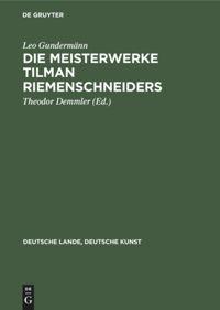Seller image for Die Meisterwerke Tilman Riemenschneiders for sale by moluna