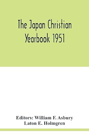 Seller image for The Japan Christian yearbook 1951 for sale by moluna