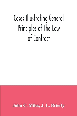 Imagen del vendedor de Cases illustrating general principles of the law of contract a la venta por moluna