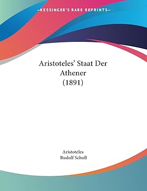 Image du vendeur pour Aristoteles\ Staat Der Athener (1891) mis en vente par moluna