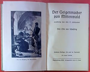 Seller image for Der Geigenmacher von Mittenwald Erzhlung aus dem 17.Jahrhundert for sale by biblion2