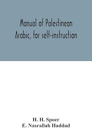 Seller image for Manual of Palestinean Arabic, for self-instruction for sale by moluna
