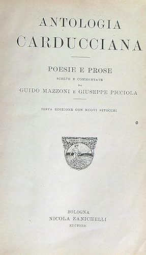 Seller image for Antologia Carducciana. Poesie e prose for sale by Librodifaccia