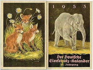 Der Deutsche Tierschutz-Kalender 1953.