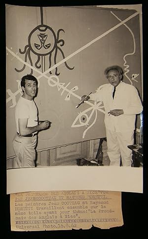 Seller image for LA PROMENADE DES ANGLAIS A NICE " VUE PAR JEAN COCTEAU ET RAYMOND MORETTI . for sale by Librairie Franck LAUNAI