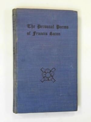 Imagen del vendedor de The personal poems of Francis Bacon (Our Shake-speare) The son of Queen Elizabeth a la venta por Cotswold Internet Books