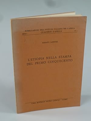 Seller image for L'Etiopia nella Stampa del primo Cinquecento. for sale by Antiquariat Dorner
