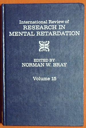 Seller image for INT'L REV OF RESRC IN MENTL RETARDTN V15, Volume 15 (International Review of Research in Mental Retardation) for sale by GuthrieBooks