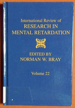 Bild des Verkufers fr International Review of Research in Mental Retardation, Volume 22 zum Verkauf von GuthrieBooks