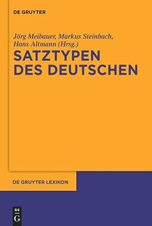 Seller image for Satztypen des Deutschen for sale by moluna