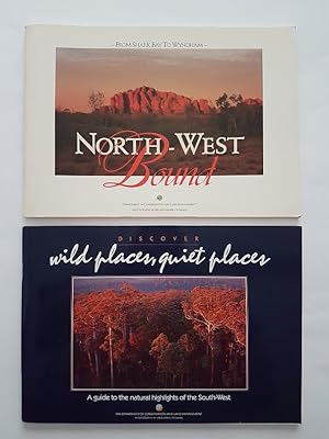 Bild des Verkufers fr North-West Bound (From Shark Bay to Wyndham) + Wild Places, Quiet Places (A Guide to the Natural Highlights of the South-West) Western Australia GROUP SET zum Verkauf von masted books