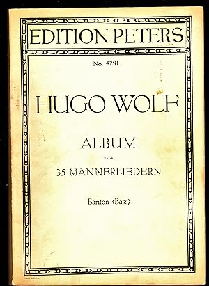 Albom Von 35 Mannerliedern: For Bass and Piano (Vocals in English and German)