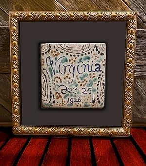 Seller image for ORIGINAL CERAMIC TILE Presented to Virginia Woolf for sale by TBCL The Book Collector's Library