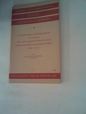 Imagen del vendedor de Die Nationalittenkmpfe in Europa und die Erschtterung des Europischen Staatensystems. (1848-1917) a la venta por ANTIQUARIAT FRDEBUCH Inh.Michael Simon