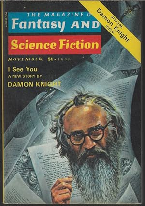 Immagine del venditore per The Magazine of FANTASY AND SCIENCE FICTION (F&SF): November, Nov. 1976 ("Special Damon Knight Issue") venduto da Books from the Crypt