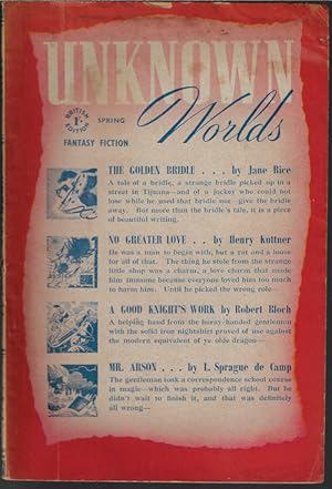 Immagine del venditore per UNKNOWN Worlds: Spring 1949 venduto da Books from the Crypt