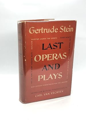Seller image for Last Operas and Plays (First Edition) for sale by Dan Pope Books