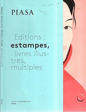 Bild des Verkufers fr Editions : estampes, livres illustrs, multiples : vente, Paris, 118, rue du Faubourg Saint-Honor, 17 novembre 2016 zum Verkauf von PRISCA