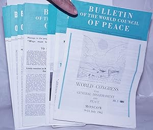 BULLETIN OF THE WORLD COUNCIL OF PEACE 1962-1963 [10 issues]
