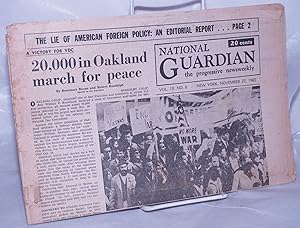 Image du vendeur pour National Guardian; Vol. 18, No. 8, 1965, Nov 27 the progressive newsweekly mis en vente par Bolerium Books Inc.