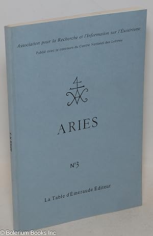 Aries. No 3. Association pour la Recherche et l'Information sur l'Esoterisme