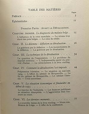 La dévaluation du Franc Belge - une opération délicate parfaitement réussie