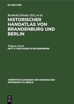 Bild des Verkufers fr Festungen in Brandenburg zum Verkauf von AHA-BUCH GmbH