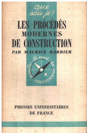Bild des Verkufers fr Les procds modernes de construction zum Verkauf von librairie philippe arnaiz