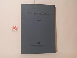 Bild des Verkufers fr Bibliographia. Eine wort-und begriffsgeschichtliche unterschung zum Verkauf von Libreria Spalavera