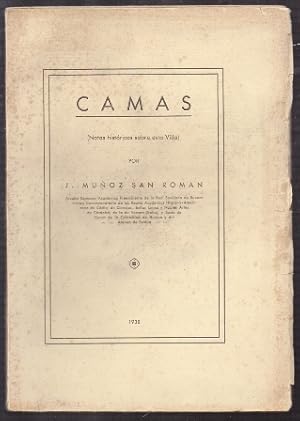 Seller image for CAMAS. NOTAS HISTORICAS SOBRE ESTA VILLA. for sale by Librera Raimundo