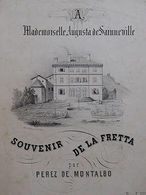 Image du vendeur pour PEREZ DE MONTALBO Souvenir de la Fretta Piano XIXe mis en vente par partitions-anciennes