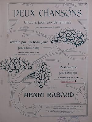 Image du vendeur pour RABAUD Henri Pastourelle Chant Piano 1909 mis en vente par partitions-anciennes